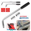 Telescoping Lug Wrench Extendable Tire Wheel Nut Wrench with CR-V Sockets 17mm/19mm/21mm/23mm Free Work Gloves