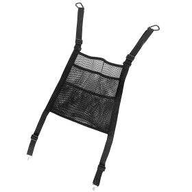 Car Mesh Organizer 3 Layer Seat Back Net Pocket Bag Cargo Elastic Tissue Purse Holder Driver Storage Netting Pouch Barrier of Backseat for Kids Pets