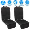 2 Packs Car Seat Protector Cushion Mat Pad with Thick Padding Protector for Child Baby Car Seat Mesh Pockets Non-slip