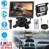 Wireless Backup Camera System Vehicle Rear View Monitor Kit IP67 Waterproof Car Parking Reverse System with 7In Screen Night Vision 2.4G Stable Signal