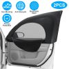 2Pcs Car Front Window Shades Stretchy Car Side Window Screen Mesh Window Cover for Car Heat Shading UV Privacy Protection