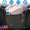 Car Handbag Purse Holder for Front Seat Storage Net Bag Pocket for Car Between Seats Rhinestone Bling Women Automotive Organizer