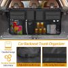 Car Backseat Trunk Organizer Auto Hanging Back Seat Storage Bag Pocket Adjustable Strap