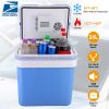 24L Portable Car Cooler 12V Car Refrigerator Travel Cooling Warmer Fridge Box Home Use