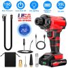 150PSI Cordless Car Tire Pump 6000mAh Rechargeable Tire Inflator 12V Portable Electric Air Compressor with LED Light for Car Bike Motorcycle Ball