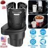 2-in-1 Universal Car Cup Mount Holder Expander with Adjustable Base Multifunctional Auto Drink Beverage Cup Holder Adapter Insert Organizer