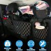 Car Handbag Purse Holder for Front Seat Storage Net Bag Pocket for Car Between Seats Rhinestone Bling Women Automotive Organizer