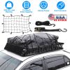 63x39x6.3in Universal Roof Rack Cargo Carrier Car Top Luggage Holder Basket with Hook Strap Elastic Net