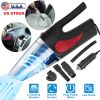 Car Handheld Vacuum Cleaner 120W Stronger Cyclonic Suction Wet Dry Auto Vacuum Cleaner w/Reusable High Efficiency Particle Air Filter Cleaning Brush V