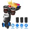 4-in-1 Car Cup Holder Tray Food Table Phone Hold Car Expander Detachable 360 Degree Rotatable Expandable Base Car Desk