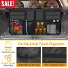 Car Backseat Trunk Organizer Auto Hanging Back Seat Storage Bag Pocket Adjustable Strap