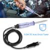 Auto Circuit Tester Car Circuit Tester Pen 6-24V DC System Probe Auto Repair Tools with Light Indicator 59” Cord  for Car Motorcycle