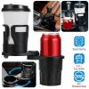 2 In 1 Car Cup Holder Extender Adapter 360° Rotating Dual Cup Mount Organizer Holder For Most 20 oz Up To 5.9" Coffee Drinking Bottles Key Glass Stora