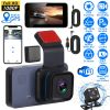 1080P Dual Lens Dash Cam Vehicle Driving Recorder Car DVR with WiFi GPS G-Sensor APP Control Motion Detection Parking Monitor Night Vision