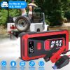 Car Jump Starter Booster 2500A Peak 25800mAh Battery Charger Power Bank with 4 Modes LED Flashlight for Up to 6.0L Gas or 3.0L Diesel Engine Car