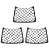 3Pcs Mesh Pockets Seat Side Back Wallet Phone Storage Net Bag Framed Stretch Car Bus Organizer Holder For Auto RV SUV Boat
