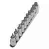 12-Point Bit Set Socket Set 10 pcs on Strip - 140814