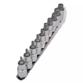 12-Point Bit Set Socket Set 10 pcs on Strip - 140814
