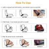 2Pcs Universal Car Extension Socket Buckles Auto Safety Extender Clip Alarm Stopper Comfortable For Pregnant Compatible w/ Most Cars
