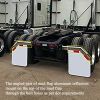 Angled Aluminum Reflector Strips Panel for Semi Trailer Truck Warning Sticker Mud Flap Hanger Conspicuous Reflector Plate (2 PCS--24"x3")
