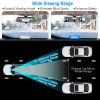 Car Rearview Mirror 11.4in Interior Clip-on Curve Convex Panoramic Anti-glare Rear View Mirrors