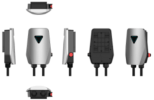 LED style wall-mounted / floor plate type AC 240V,32A,7.4KW household type 2 electric vehicle smart charger  INJET-Nexus(EU)