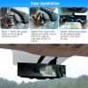 Car Rearview Mirror 11.4in Interior Clip-on Curve Convex Panoramic Anti-glare Rear View Mirrors
