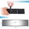 Car Rearview Mirror 11.4in Interior Clip-on Curve Convex Panoramic Anti-glare Rear View Mirrors