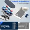 2 Pack Foldable Magnetic Car Phone Holder 360 Degree Adjustable Car Mount Hands Free Phone Holder Compatible with All Phones