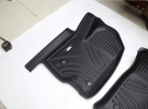 All Weather Floor Mats for Chevy Silverado GMC Sierra 1500 2019-2025, 2020-2025 SLV/SRA 2500 3500 HD Crew Cab (with Rear Under-Seat Storage) - as Pic