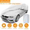 189x69x47in Full Car Cover All Weather UV Protection Automotive Cover 170T Outdoor Universal Full Cover For Sedans Up To 185in