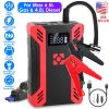 Car Jump Starter with Air Compressor Portable Car Battery Booster with Digital Tire Inflator with 2000mAh Peak Current for 12V Car 6.5L Gas or 4.0L Di